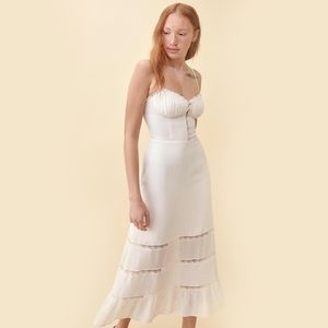 Reformation Harvest Dress in Ivory